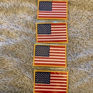 American Flag Patches Set